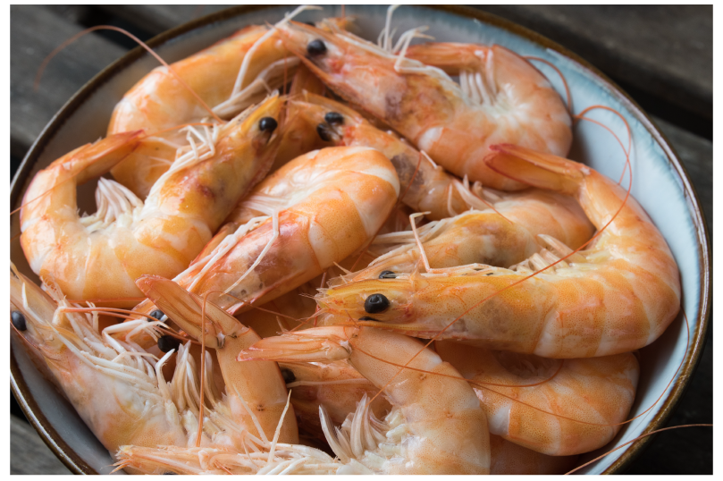 uncoocked prawns